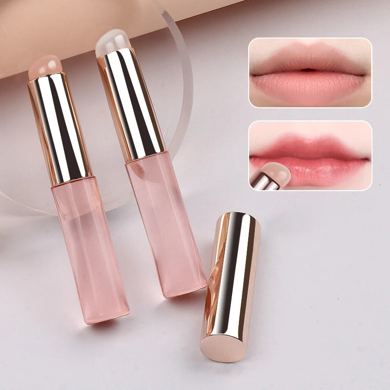 Angled Silicone Lip Brush - Soft, Portable Concealer & Lipstick Applicator