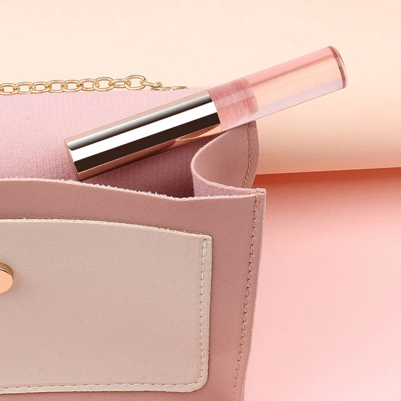 Angled Silicone Lip Brush - Soft, Portable Concealer & Lipstick Applicator