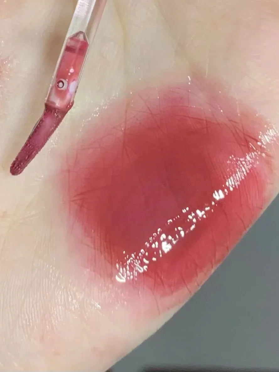 Cherry Pink Mirror Lip Gloss – Shiny Glass Finish & Hydrating Tint