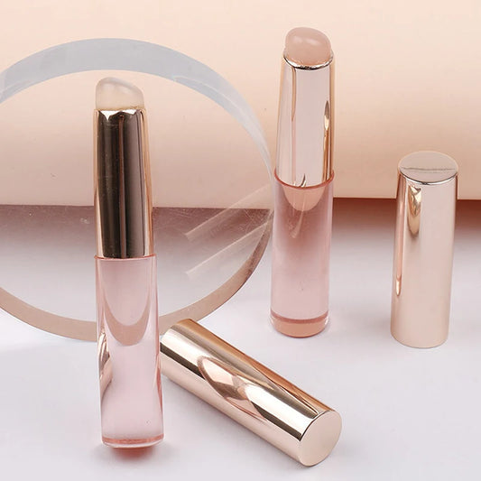 Angled Silicone Lip Brush - Soft, Portable Concealer & Lipstick Applicator